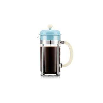 Bodum Caffettiera Kaffeezubereiter, 8 Tassen, Ice blue, 1 Liter Bodum Caffettiera Kaffeezubereiter, 8 Tassen, Ice blue, 1 Liter