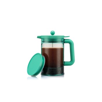 Bodum Bean Set Kaffeezubereiter Hot&Cold, 12 Tassen, mit Deckel, Green, 1.5L