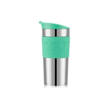 Bodum Travel Mug Doppelwandiger Reisebecher, Edelstahl/Green, 0.35 Liter Bodum Travel Mug Doppelwandiger Reisebecher, Edelstahl/Green, 0.35 Liter