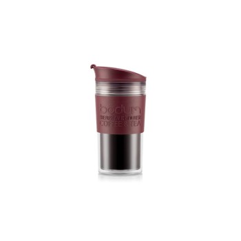 Bodum Travel Mug Doppelwandiger Reisebecher, Kunststoff/Cranberry, 0.35 Liter Bodum Travel Mug Doppelwandiger Reisebecher, Kunststoff/Cranberry, 0.35 Liter