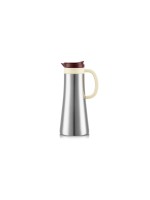Bodum Chambord Thermoskanne, Edelstahl/Cranberry, 1.1 Liter