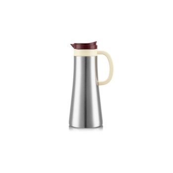 Bodum Chambord Thermoskanne, Edelstahl/Cranberry, 1.1 Liter