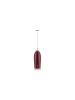 Bodum Schiuma Milchaufschäumer, Cranberry/Bright Coral