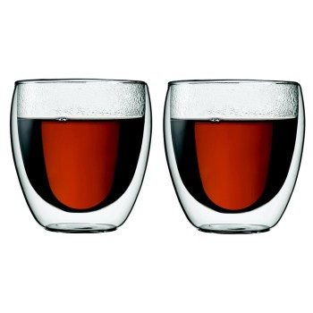Bodum PAVINA Glas 0.25 Liter, 2 Stück, doppelwandig Bodum PAVINA Glas 0.25 Liter, 2 Stück, doppelwandig
