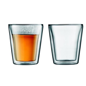 Bodum CANTEEN Glas 0.2 Liter, 2 Stück, doppelwandig Bodum CANTEEN Glas 0.2 Liter, 2 Stück, doppelwandig