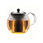 Bodum Assam Teebereiter mit Edelstahlfilter, glänzend, Fassungsvermögen 1.0 Liter