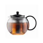 Bodum Assam Teebereiter mit Edelstahlfilter, schwarz, Fassungsvermögen 1.0 Liter