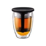 Bodum TEA FOR ONE Teeglas noir, Fassungsvermögen 0.35 Liter