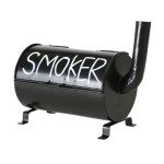 Sturmaschenbecher Smoker, H 17, cm, L 20 cm, Eisen, black 