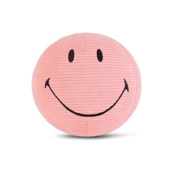 Bon Ton Toys Peluche Smiley ECO velours côtelé rose 23 cm
