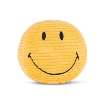 Bon Ton Toys Peluche Smiley ECO velours côtelé jaune 13 cm