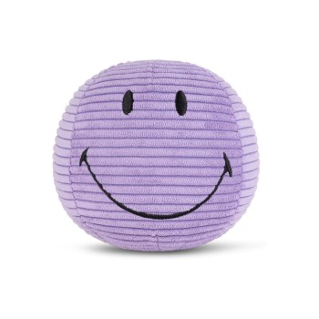 Bon Ton Toys Peluche Smiley ECO velours côtelé lilas 13 cm