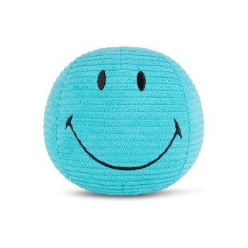 Bon Ton Toys Peluche Smiley ECO velours côtelé turquoise 13 cm