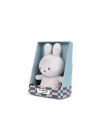 Bon Ton Toys Miffy Lucky Lapin en peluche assis gris 10 cm