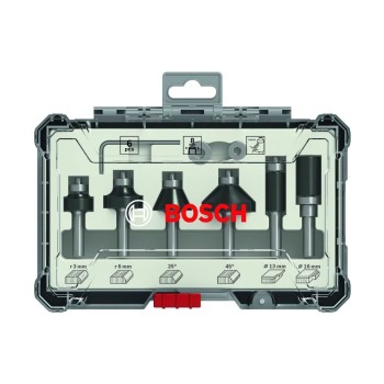 Bosch Professional Rand-& Kantenfräser-Set, 6 Teilig, 8-mm-Schaft Bosch Professional Rand-& Kantenfräser-Set, 6 Teilig, 8-mm-Schaft