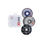 Bosch Professional X-LOCK Starter-Set 5tlg, Trenn- und Fächerschleifscheiben 125mm