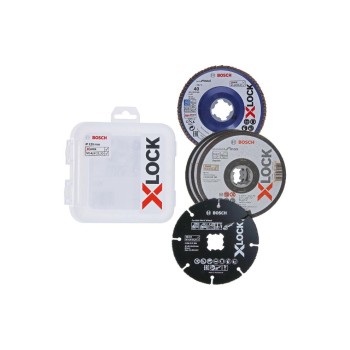 Bosch Professional X-LOCK Starter-Set 5tlg, Trenn- and Fächerschleifscheiben 125mm Bosch Professional X-LOCK Starter-Set 5tlg, Trenn- and Fächerschleifscheiben 125mm