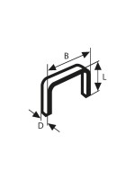 Bosch Professional Feindrahtklammer Typ 53, 11,4 x 0,74 x 10 mm