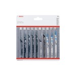 Bosch Professional Jeu de lames de scie sauteuse Wood & Metal, 10 pièces