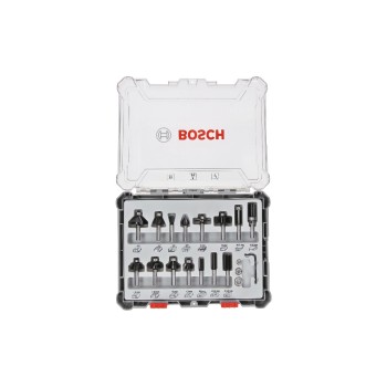 Bosch Professional 15-teiliges Fräser-Set, 6-mm-Schaft Bosch Professional 15-teiliges Fräser-Set, 6-mm-Schaft