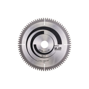 Bosch Professional Kreissägeblatt, Multi Material, 216x30x2,5mm 80 Bosch Professional Kreissägeblatt, Multi Material, 216x30x2,5mm 80