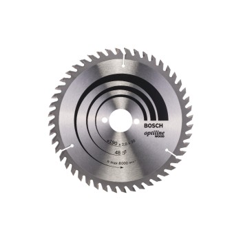 Bosch Professional Kreissägeblatt, Optiline Wood, 190x30x2,0mm, 48 Bosch Professional Kreissägeblatt, Optiline Wood, 190x30x2,0mm, 48