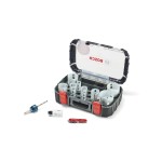 Bosch Professional Kit de scies à cloche pour le bois et le métal 14 pièces, + couteau de poche