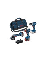 Bosch Professional Perceuses à percussion sans fil Kit 18 V-GSB+GDX+GWS+2 x 5A