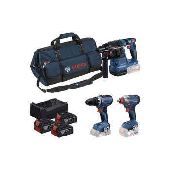 18V Set GSR + GDX + GBH + 3x5Ah, GAL 12V/18V-80