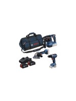 Bosch Professional Set di utensili per batteria GSR + GWS + GBH + 2x GBA 18 V 4Ah