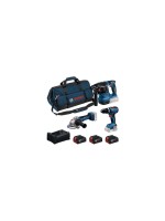 Bosch Professional Set di utensili per batteria GSB + GWS + GBH + 3x 5.0 Ah