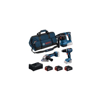 18V Set GSB + GWS + GBH + 3x GBA 5Ah, GAL 12V/18V-80