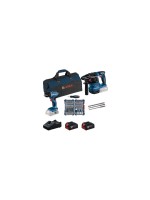 Bosch Professional Set di utensili per batteria GSR 18 V-45 + GBH 18 V-22