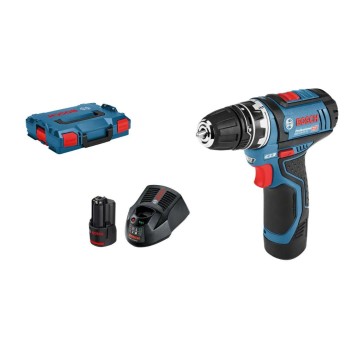 Bosch Professional GSR 12V-15 FC, 2x2Ah, L-BOXX
