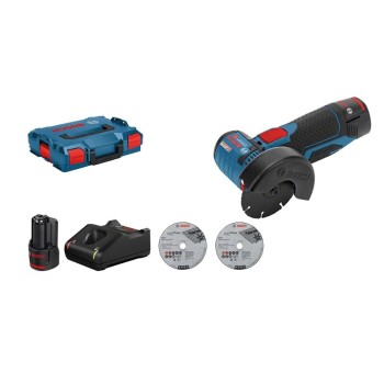BOSCH Professional GWS 12V-76 V-EC Kit, Winkelschleifer mit Akku