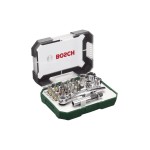 Bosch Jeu d'embouts de vissage et de cliquets, 26 pièces