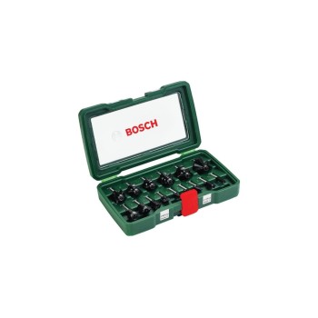 Bosch 15-teiliges HM-Fräser-Set, 1/4 mm Schaft Bosch 15-teiliges HM-Fräser-Set, 1/4 mm Schaft