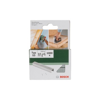 Bosch Agrafes Type 53, 14 mm, Argenté Bosch Agrafes Type 53, 14 mm, Argenté