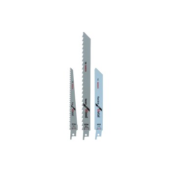 BOSCH Säbelsägeblätter-Sortiment 3-tlg., for Holz, Kunststoff, and diverse Metalle BOSCH Säbelsägeblätter-Sortiment 3-tlg., for Holz, Kunststoff, and diverse Metalle