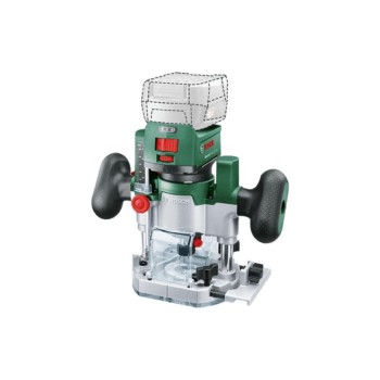 BOSCH Akku Kanten und Oberfräse 18,0 V, Router Combi Set ohne Akku ohne Ladegerät BOSCH Akku Kanten und Oberfräse 18,0 V, Router Combi Set ohne Akku ohne Ladegerät