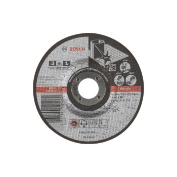 BOSCH 3-in1-Scheibe A 46 S BF 125mm, pour Metall et INOX BOSCH 3-in1-Scheibe A 46 S BF 125mm, pour Metall et INOX