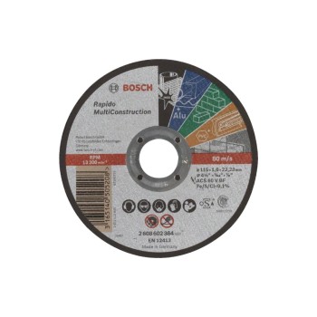 BOSCH Trennscheibe MultiCon C 60 T BF 115mm, fornahezu alle Materialien BOSCH Trennscheibe MultiCon C 60 T BF 115mm, fornahezu alle Materialien