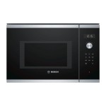 Bosch Four à micro-ondes encastré BFL554MS0 Noir/Argenté