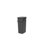 Brabantia Bacs de recyclage Sort & Go 40 l, Gris foncé