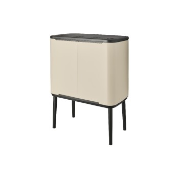 Brabantia Bacs de recyclage Bo Touch Bin 36 l, Beige clair