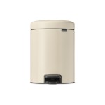 Brabantia NewIcon Treteimer 5 Liter, Soft Beige, Inhalt 5 Liter