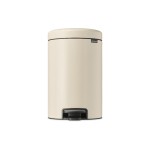 Brabantia NewIcon Treteimer 12 Liter, Soft Beige, Inhalt 12 Liter