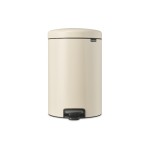 Brabantia NewIcon Treteimer 20 Liter, Soft Beige, Inhalt 20 Liter
