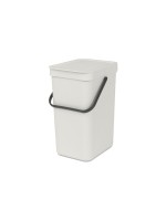 Brabantia Bacs de recyclage Sort & Go 12 l, Gris clair
