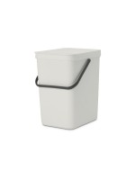 Brabantia Bacs de recyclage Sort & Go 25 l, Gris clair